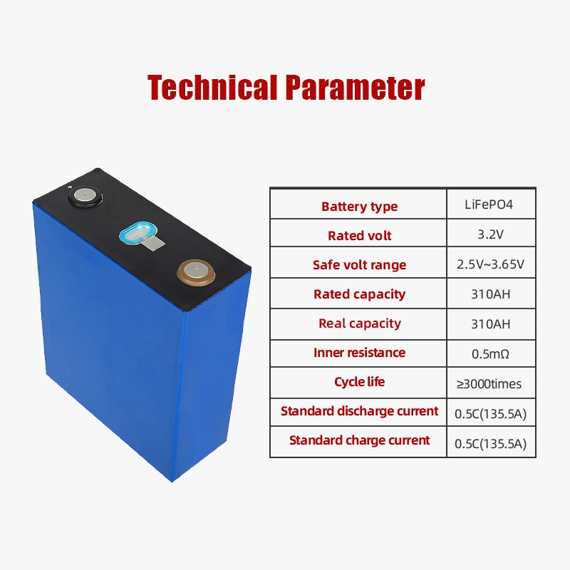 Grade a+ 302ah 310ah 280ah Lf280K Catl Brand 3.2V Rechargeable LiFePO4 Battery for Solar Home Energy Stoarge Boat RV Power Supply Battery