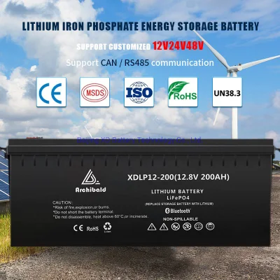 Nueva batería de litio LFP inteligente LiFePO4 de 12 V y 200 ah con Bluetooth Deep Cycle BMS