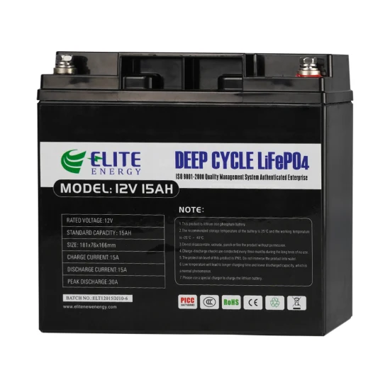 Batería Elite 12V LiFePO4 para rastreador GPS Venta 6000 ciclos 15ah Batería de iones de litio de fosfato de hierro y litio para UPS, farola solar y banco de energía