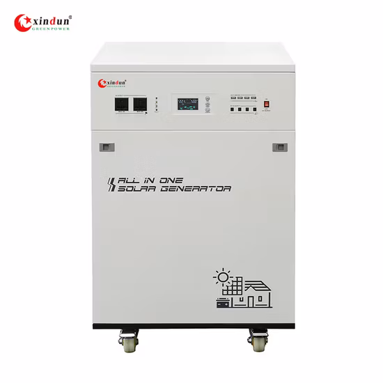 El sistema de almacenamiento de energía todo en uno tiene un inversor fotovoltaico de 5kw y una batería de inversor de soporte de 10kwh